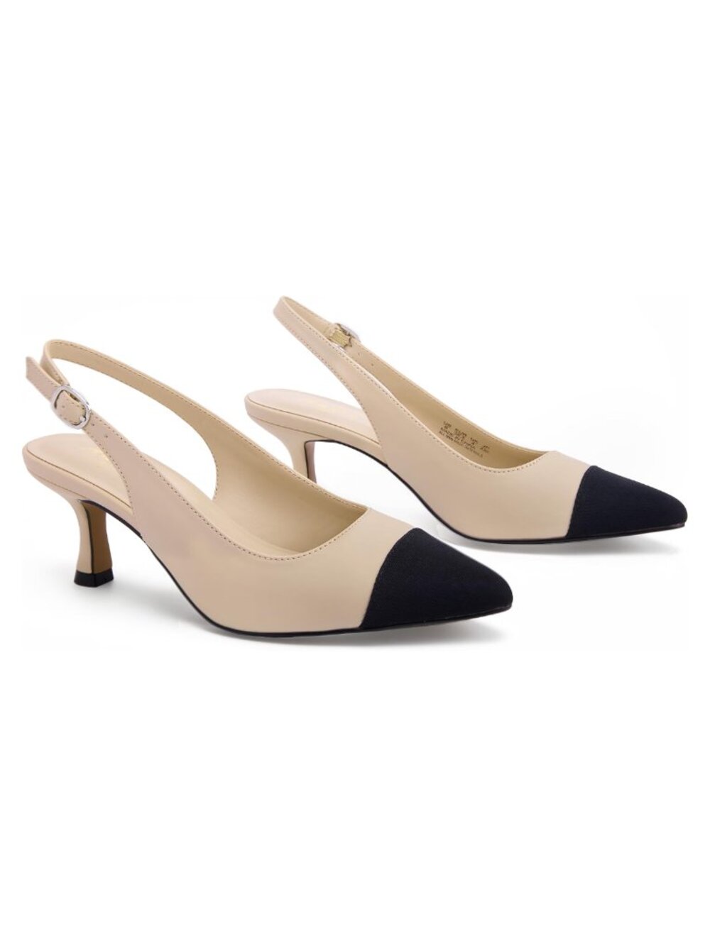 Slingback Kitten Heels Closed Pointed Toe Dress Pumps